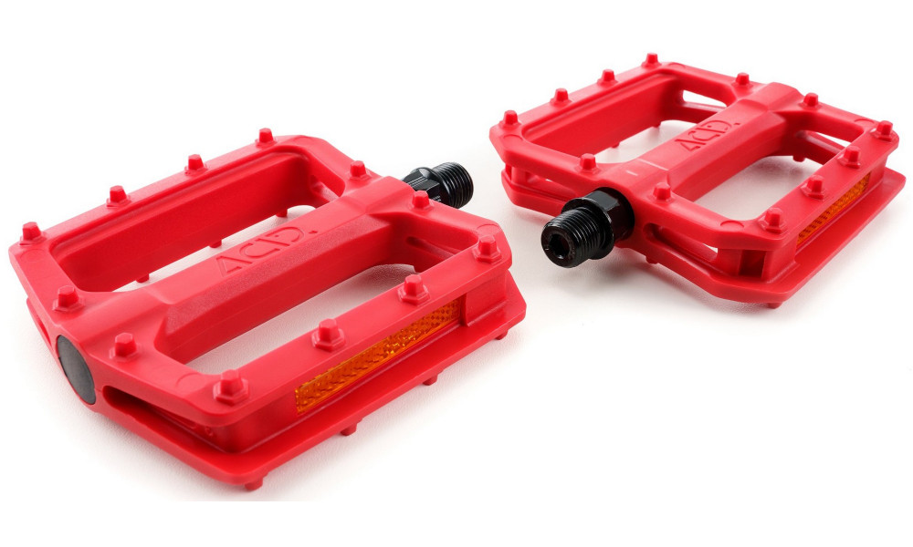 Pedals ACID Flat C3-ZP plastic red - 3