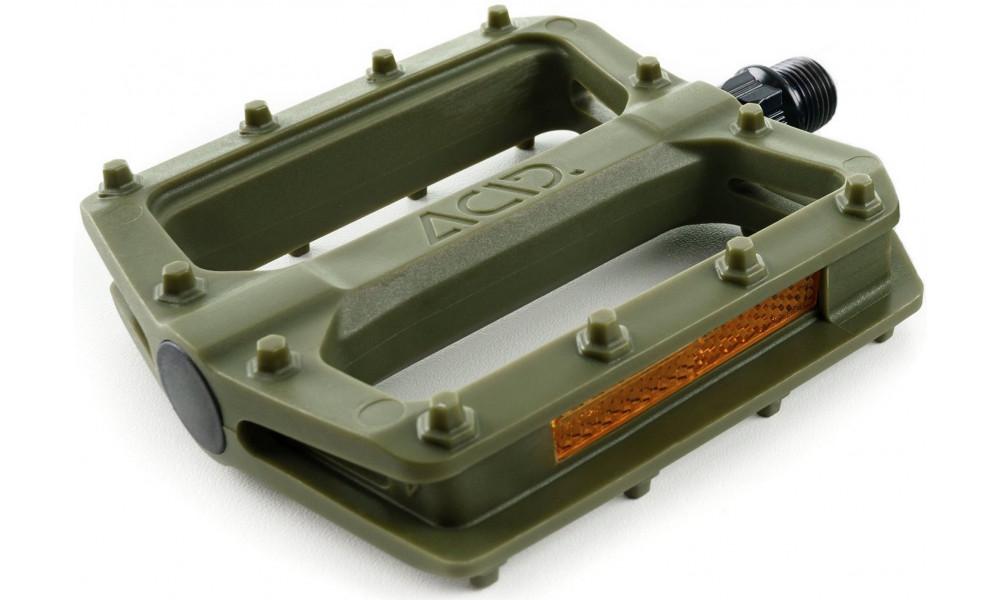Pedals ACID Flat C3-ZP plastic olive green - 1