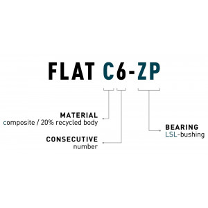 Pedals ACID Flat C6-ZP plastic orange