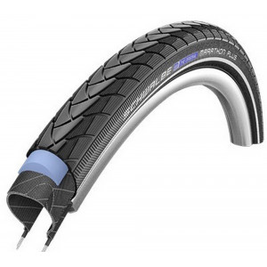 Tire 28 x 1 1/2" Schwalbe Marathon Plus HS 348, Perf Wired 40-635 Black-Reflex