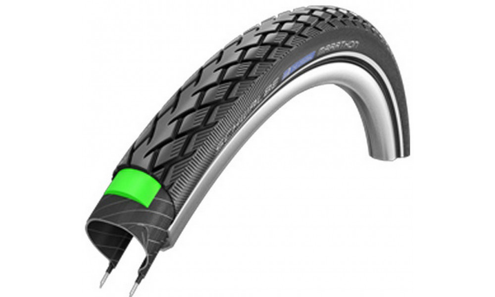 Tire 28" Schwalbe Marathon HS 420, Perf Wired 28-622 / 700x28C Black-Reflex 