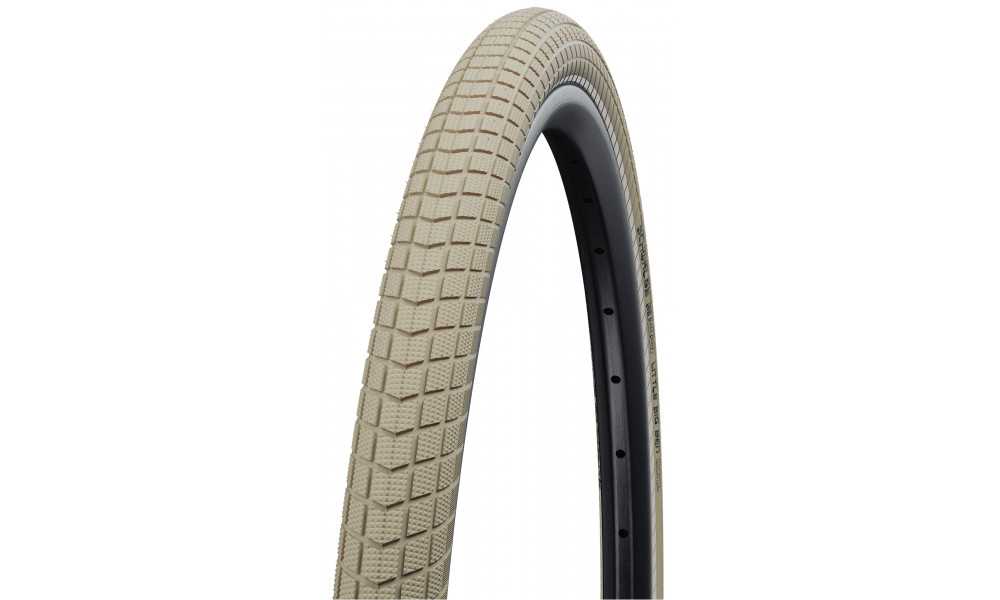 Tire 28" Schwalbe Little Big Ben HS 439, Active Wired 40-622 / 28x1.50 Creme-Reflex - 1