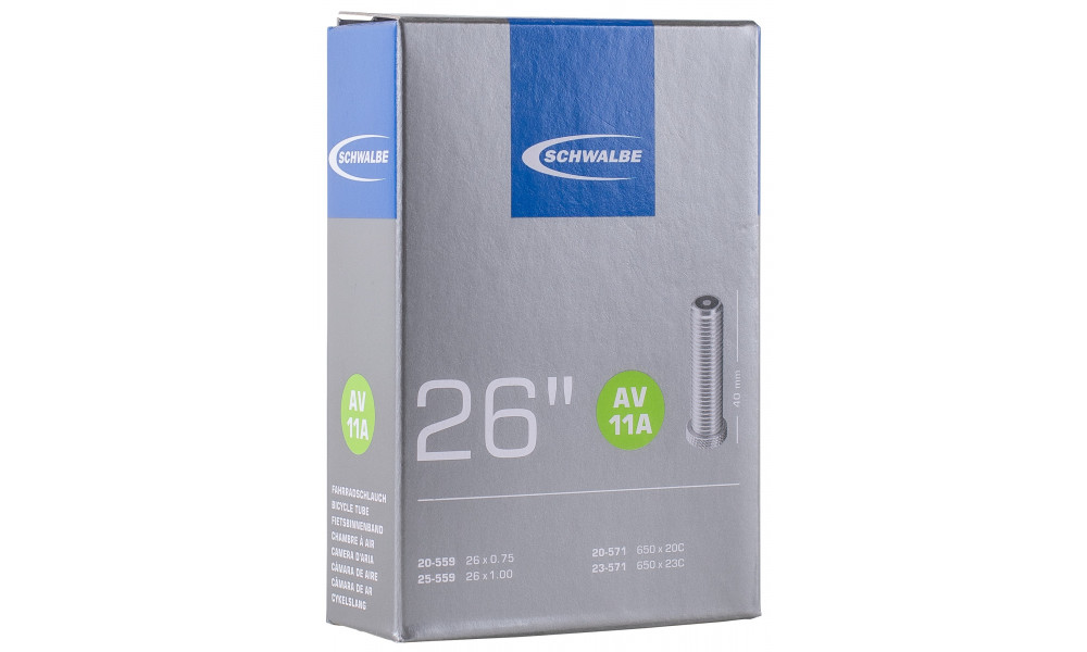 Камера 26" Schwalbe AV11A (20/25-559) - 1