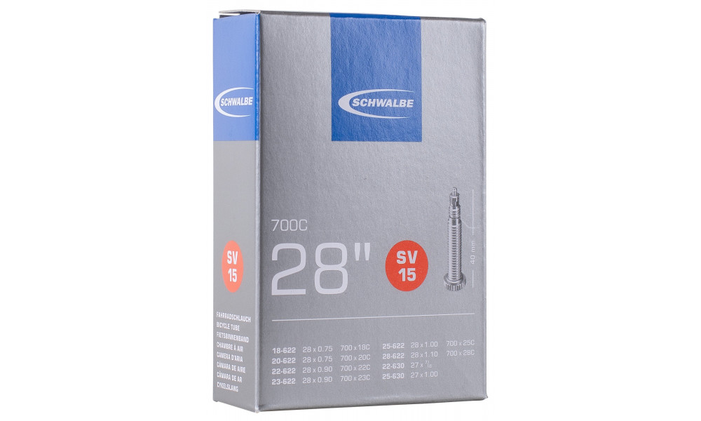 Камера 28" Schwalbe SV15 (18/28-622) - 1