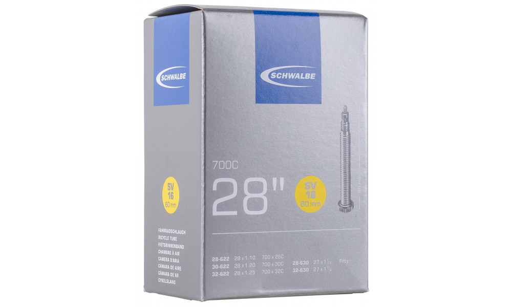 Камера 27/28" Schwalbe SV16 Long (28-622/32-630) - 1
