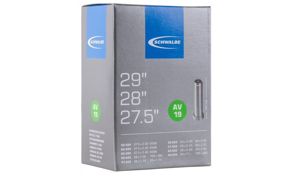 Tube 27.5/28/29" Schwalbe AV19 (50/62-584 - 40/62-622) - 1