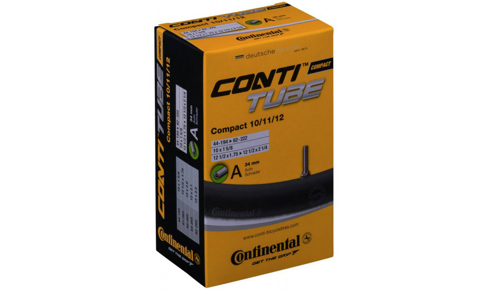 Tube 10/11/12" Continental Compact A34 (44-194/62-222) 