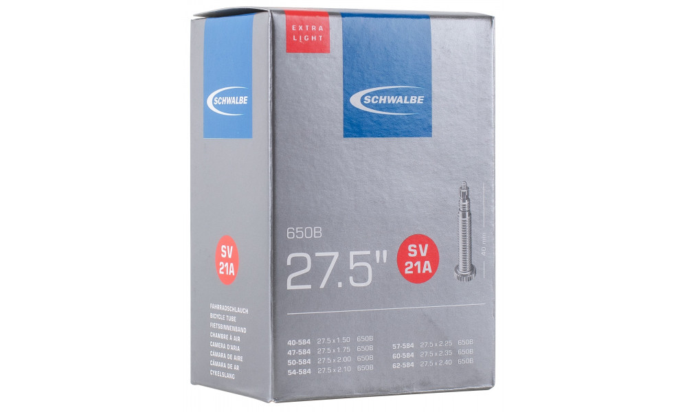 Tube 27.5"/650B Schwalbe SV21A ExtraLight (40/62-584) - 1
