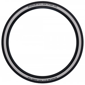 Шина 28" Schwalbe Road Cruiser HS 484, Active Wired 42-622 / 28x1.60 Whitewall-Reflex