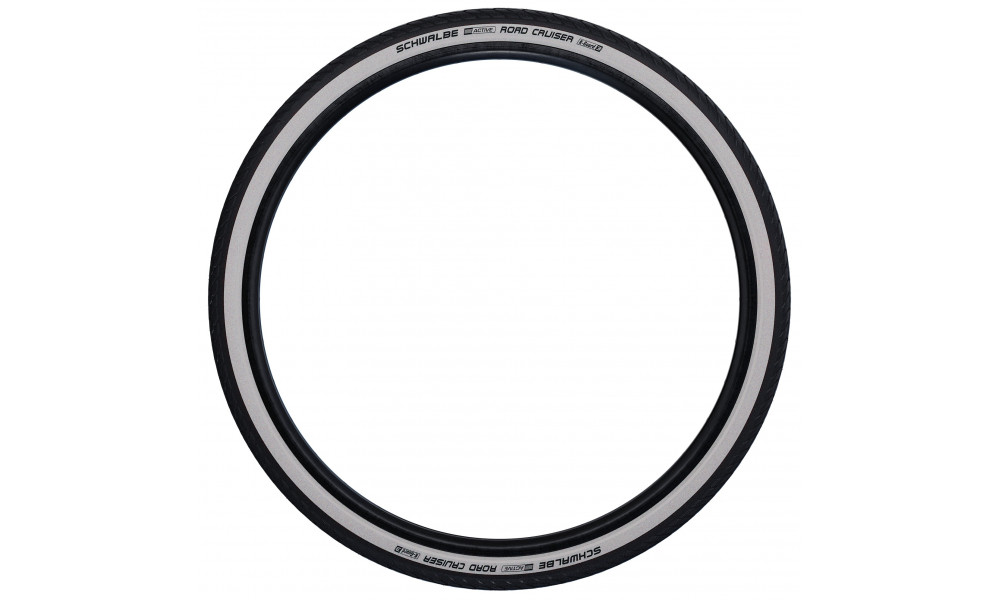 Tire 28" Schwalbe Road Cruiser HS 484, Active Wired 42-622 / 28x1.60 Whitewall-Reflex - 2