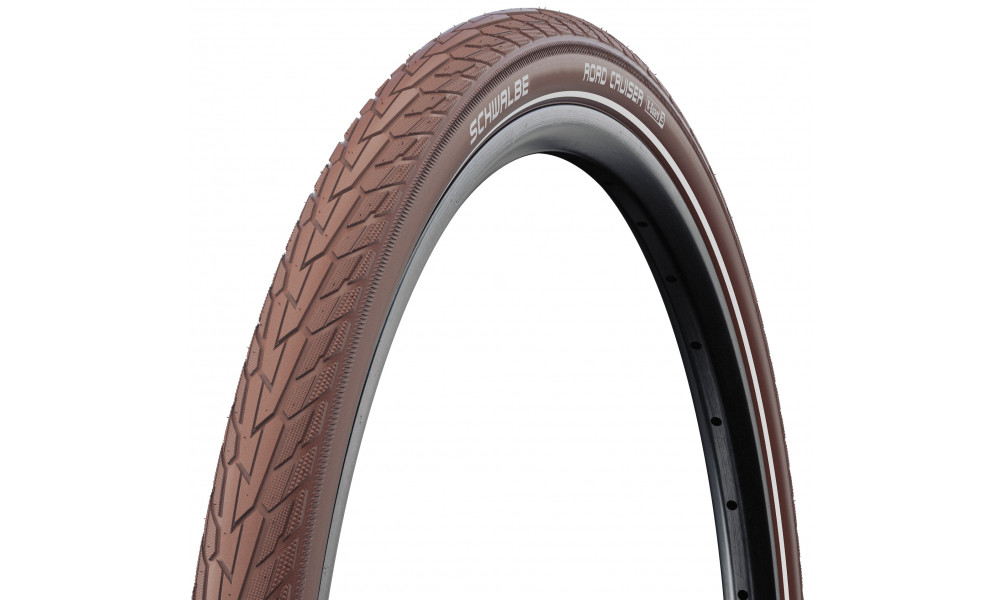 Шина 28" Schwalbe Road Cruiser HS 484, Active Wired 47-622 / 28x1.75 Coffee-Reflex 