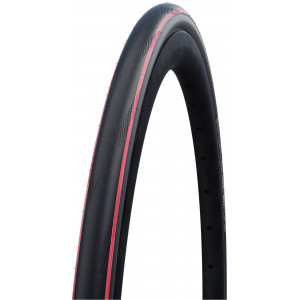 Tire 28" Schwalbe One Tube Type HS 464A, Perf Fold. 25-622 / 700x25C Addix Red Strips