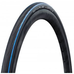 Tire 28" Schwalbe Lugano II HS 471, Active Wired 25-622 / 700x25C Blue Stripes