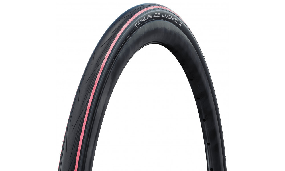 Tire 28" Schwalbe Lugano II HS 471, Active Wired 25-622 / 700x25C Red Stripes 