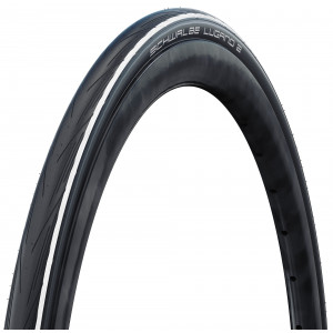 Шина 28" Schwalbe Lugano II HS 471 Active Wired 25-622 / 700x25C White Stripes