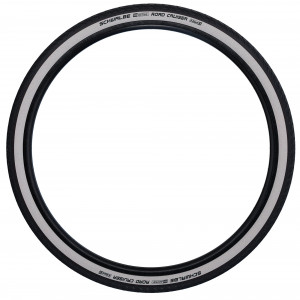 Tire 27" Schwalbe Road Cruiser HS 484, GreenCompound Wired 28/32-630 / 27x1 1/4 Whitewall
