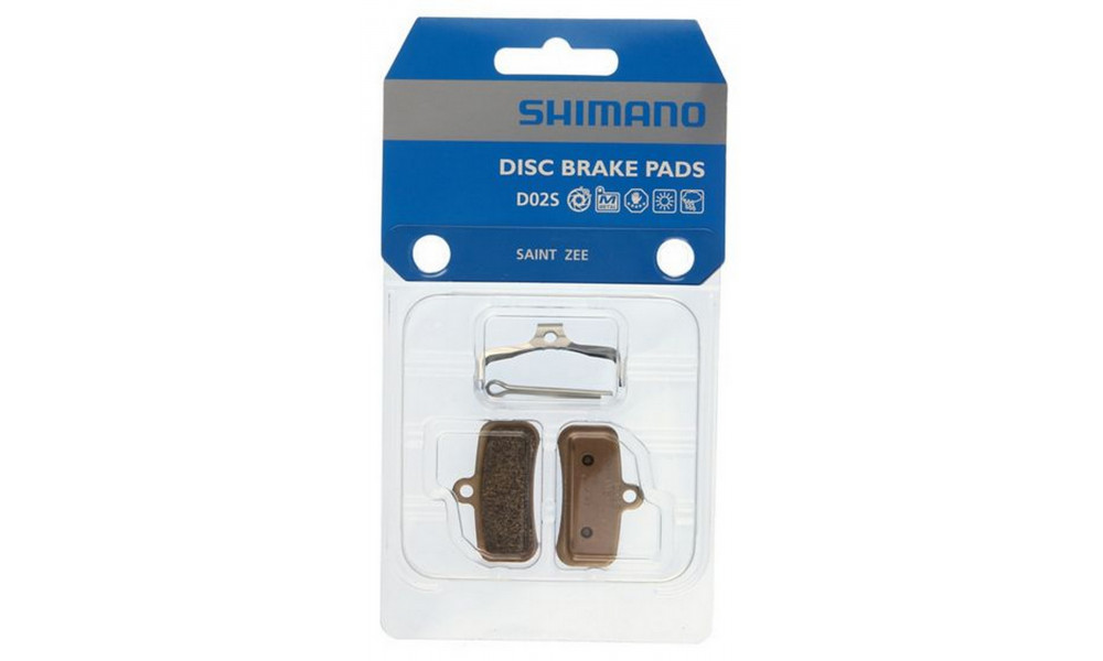 Дисковые тормозные колодки Shimano D02S Metal - 2