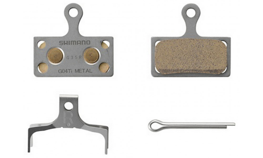 Disc brake pads Shimano G04TI Metal - 1