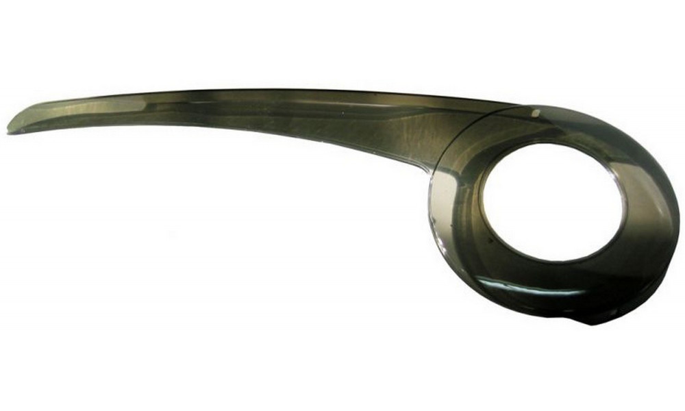 Chaincover plastic transparent 38T 520mm with bracket 