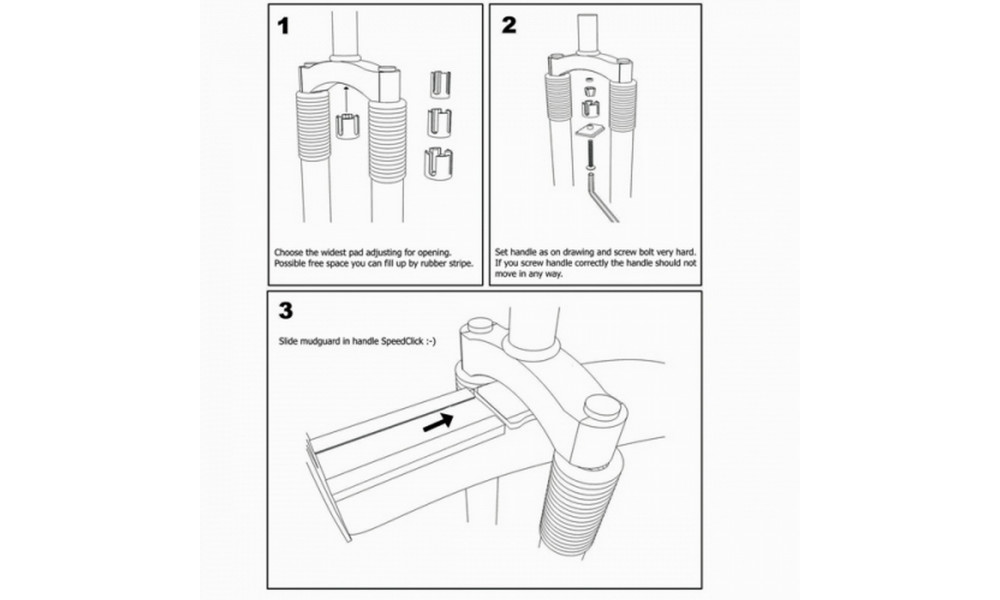 Комплект брызговиков Simpla Hammer SDE SPEEDstrap black - 2