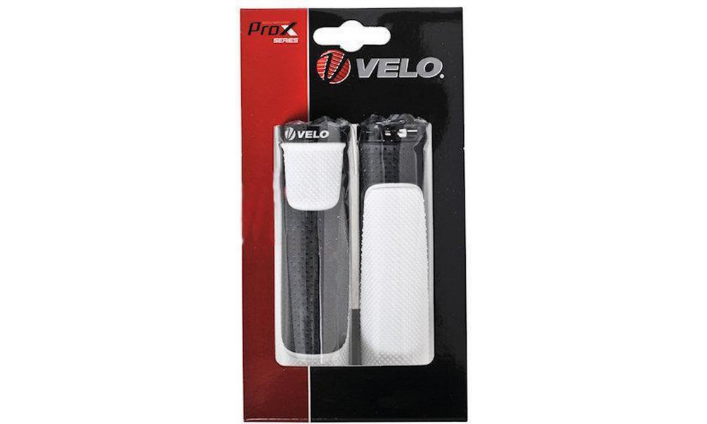 Ручки руля Velo ProX VLG-776AD3 129mm GEL Lock-on black-white - 2