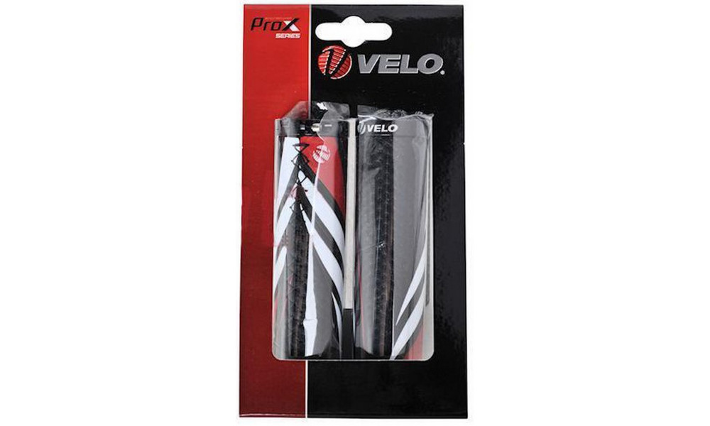Ручки руля Velo ProX VLG-851AD3 130mm GEL Lock-on black-red - 2