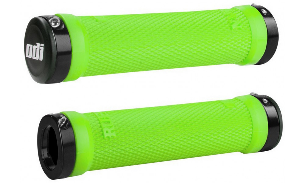 Ручки руля ODI Ruffian MTB Lock-On Bonus Pack Lime Greeen/Black 