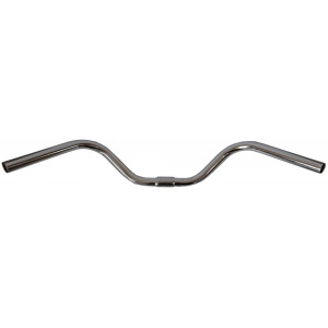 Handlebar Azimut City steel 600x25.4mm rise-100mm silver