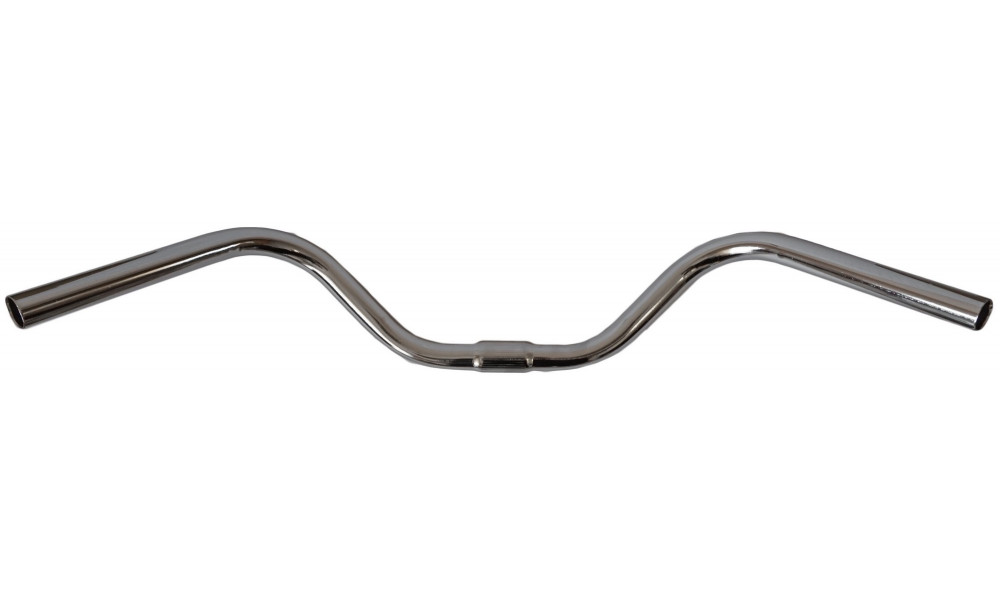 Handlebar Azimut City steel 600x25.4mm rise-100mm silver - 1