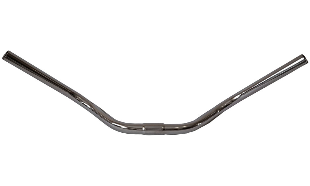 Handlebar Azimut City steel 600x25.4mm rise-100mm silver - 2
