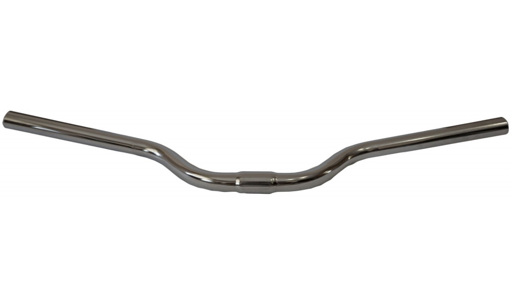 Handlebar Azimut Trek steel 620x25.4mm rise-60mm silver - 2