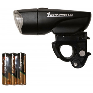 Front lamp Azimut Power 1Watt LED with batteries