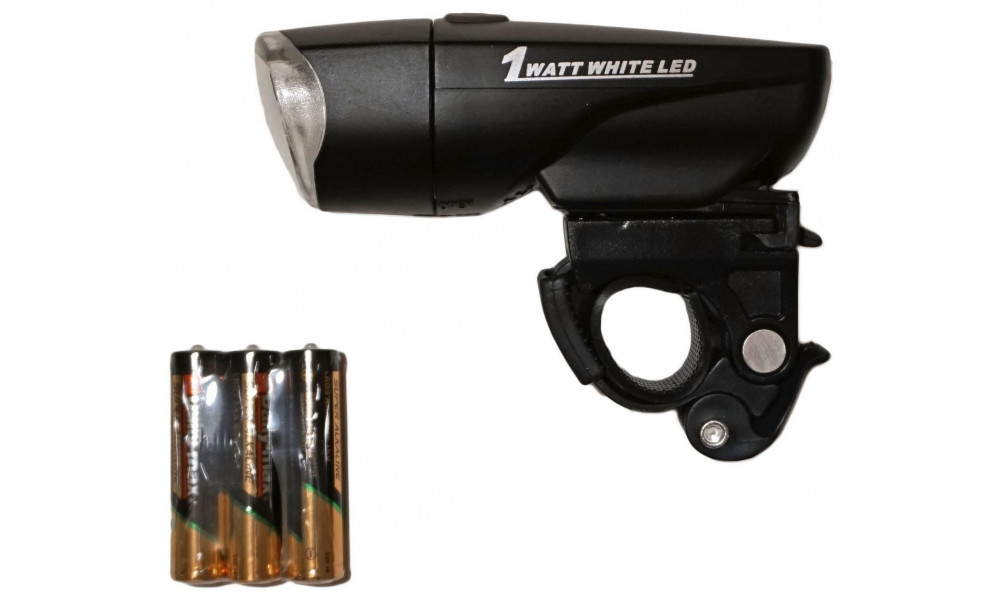 Front lamp Azimut Power 1Watt LED with batteries - 2