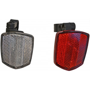 Bicycle accessories "Reflectors" Azimut white and red with brackets
