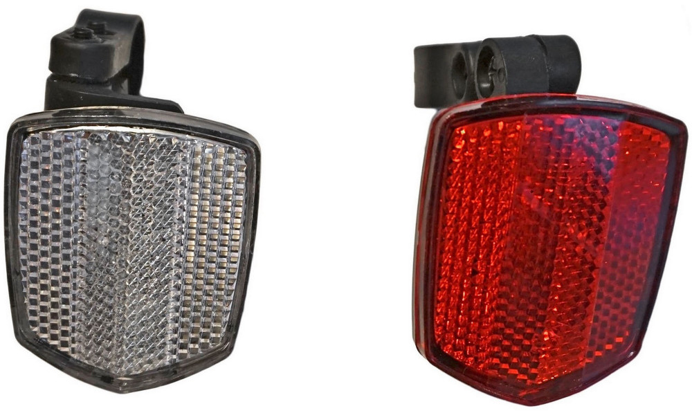 Bicycle accessories "Reflectors" Azimut white and red with brackets - 2