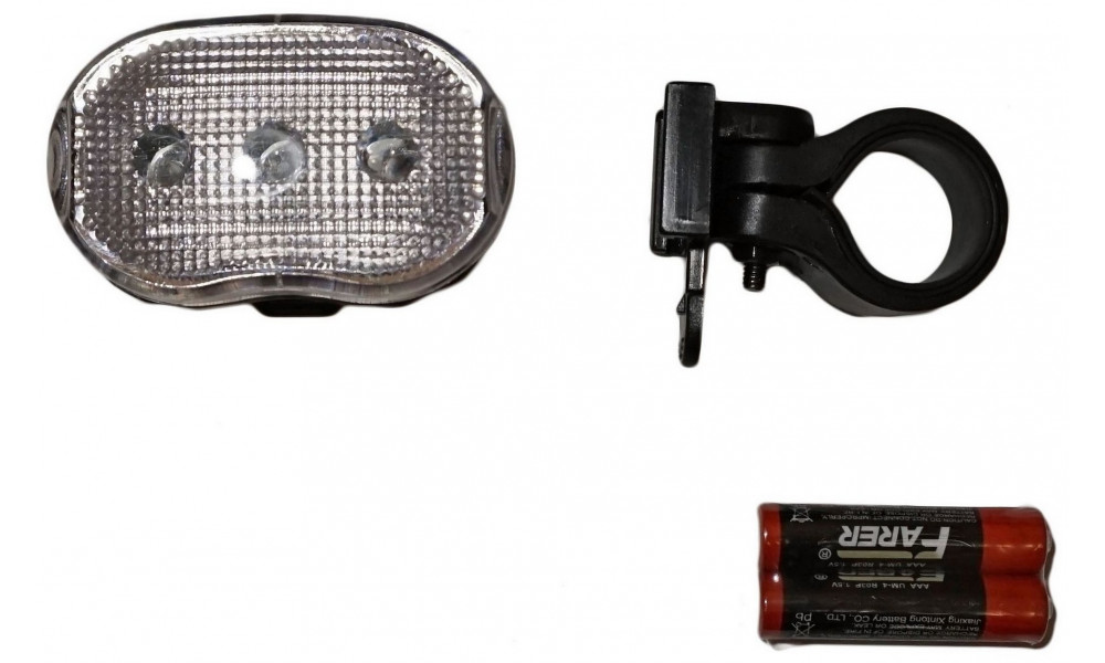 Front lamp Azimut Oval 3LED with batteries - 2