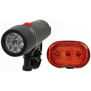 Light set Azimut Torch+Oval 5/3LED with batteries