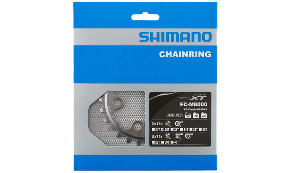 Передняя звезда Shimano XT FC-M8000-BC - 3