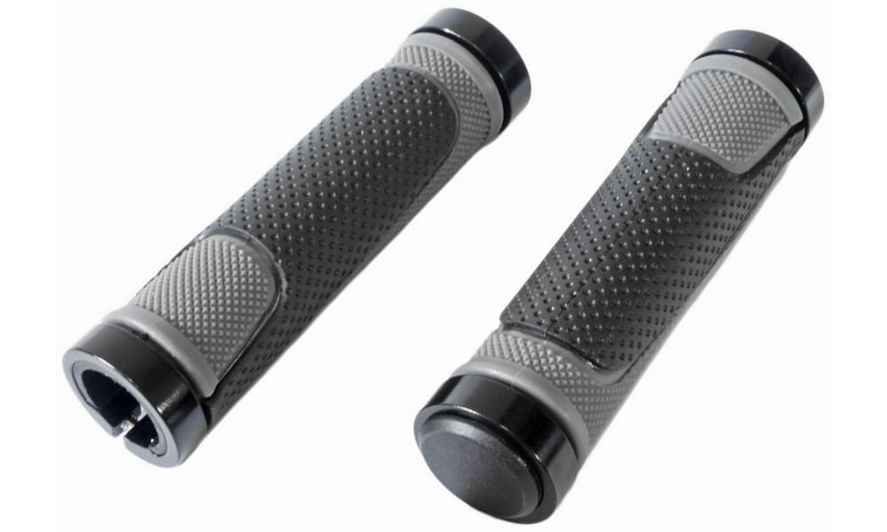 Ручки руля Azimut Dual Sport 2xLock 130mm black/grey (1002) - 1