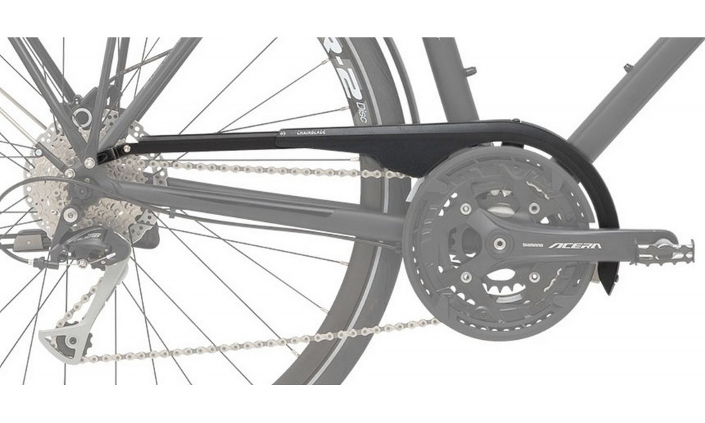 Chain cover SKS Chainblade 42-44T with bracket black - 2