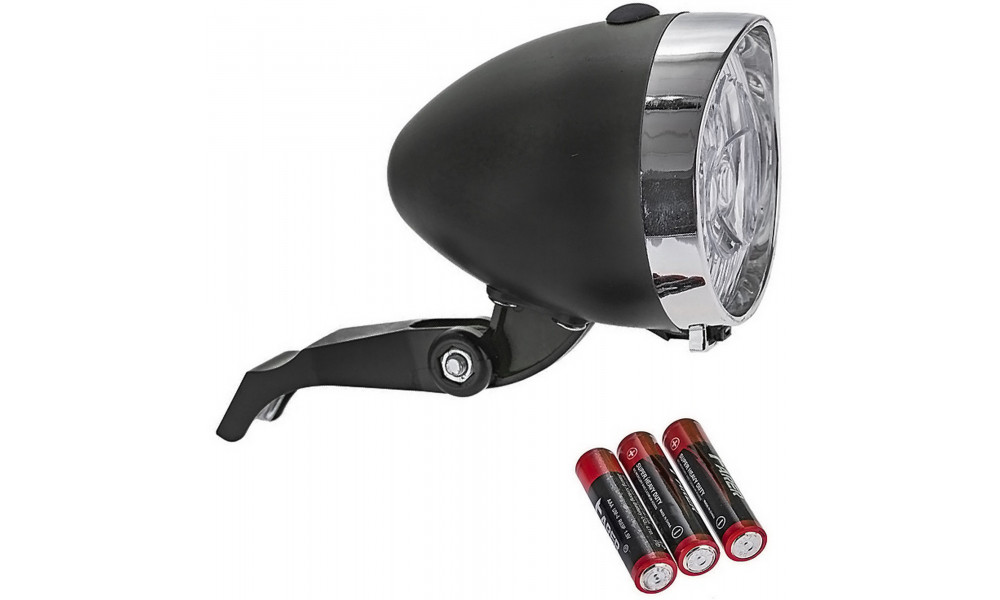 Передняя лампа Azimut Retro 3LED with batteries - 4