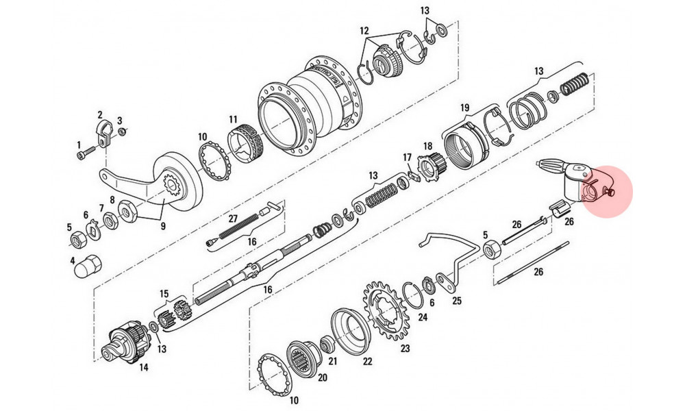 Фиксирующий болт для втулок SRAM S7 and P5 - 2