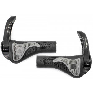 Ручки руля Azimut Ergo + Bar-Ends adjustable Alu 140mm black-grey