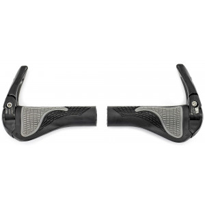 Ручки руля Azimut Ergo + Bar-Ends adjustable Alu 140mm black-grey