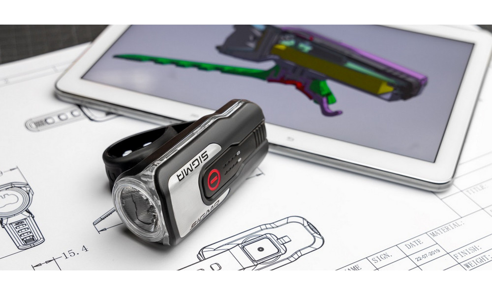 Передняя лампа Sigma AURA 80 USB - 6