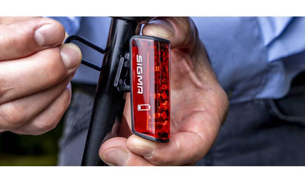 Задняя лампа Sigma Blaze RL LED + Brake Light USB - 4