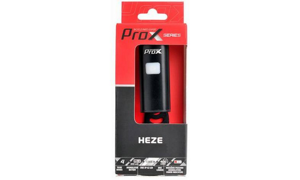 Передняя лампа  ProX Heze 400Lm USB - 3