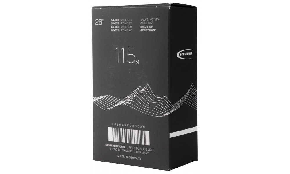 Tube 26" Schwalbe AV13-AE+ Aerothan 40mm (54/62-559) - 4