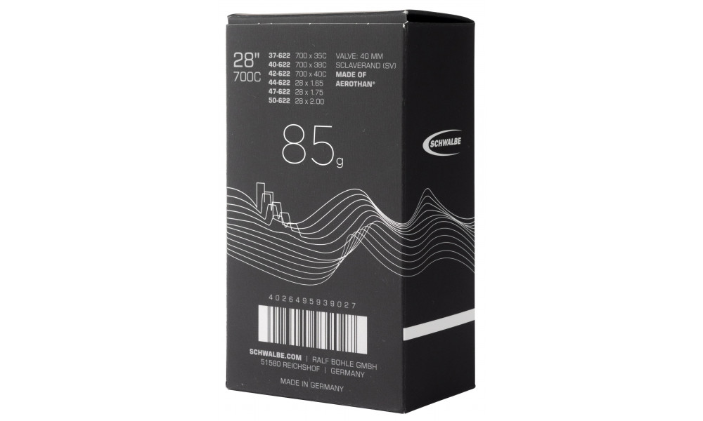 Tube 28" Schwalbe SV17-AE+ Aerothan 40mm (37/50-622) - 4