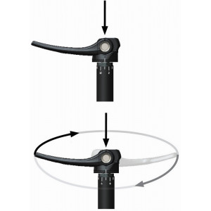 Front hub axle SRAM Maxle Ultimate Gravel 12x100mm M12x1.5mm